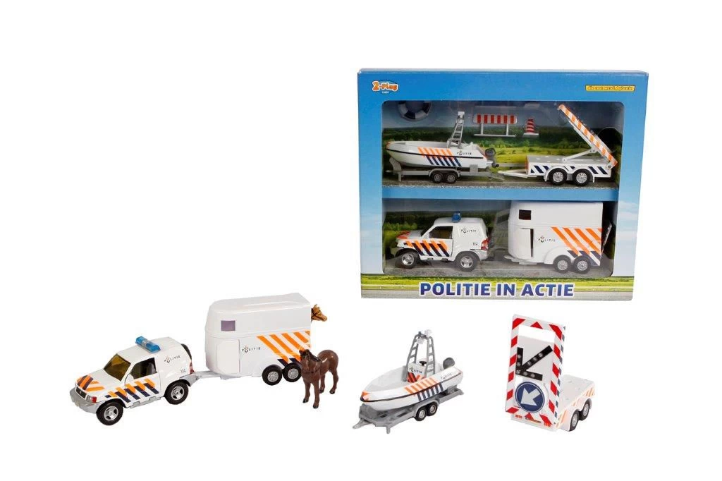 Politie-auto Met Aanhangers – Speelset 2Play Traffic 2 Politie-auto Met Aanhangers – Speelset 2Play Traffic - Afbeelding 2