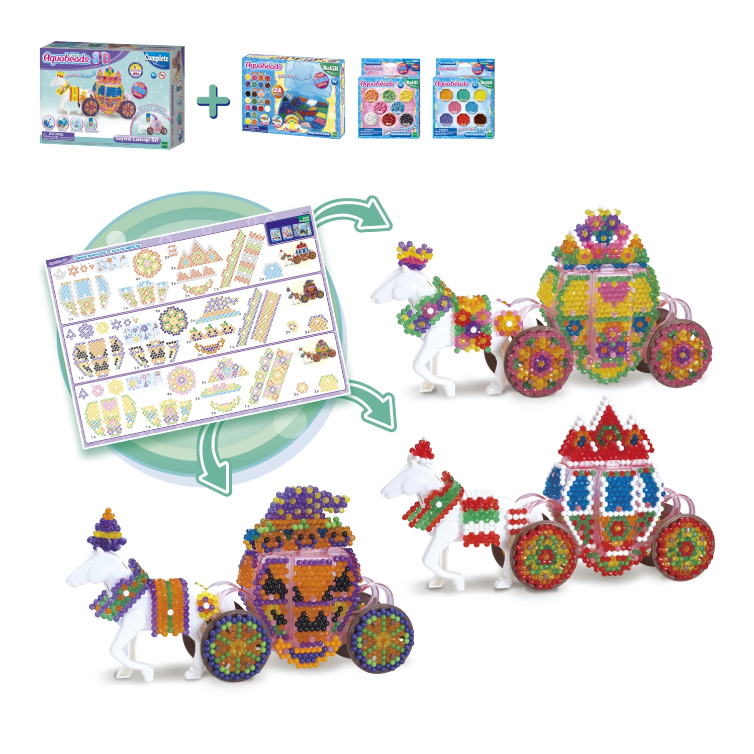 Aquabeads AB31391 3d Koetsenset 7 Aquabeads AB31391 3d Koetsenset - Afbeelding 7