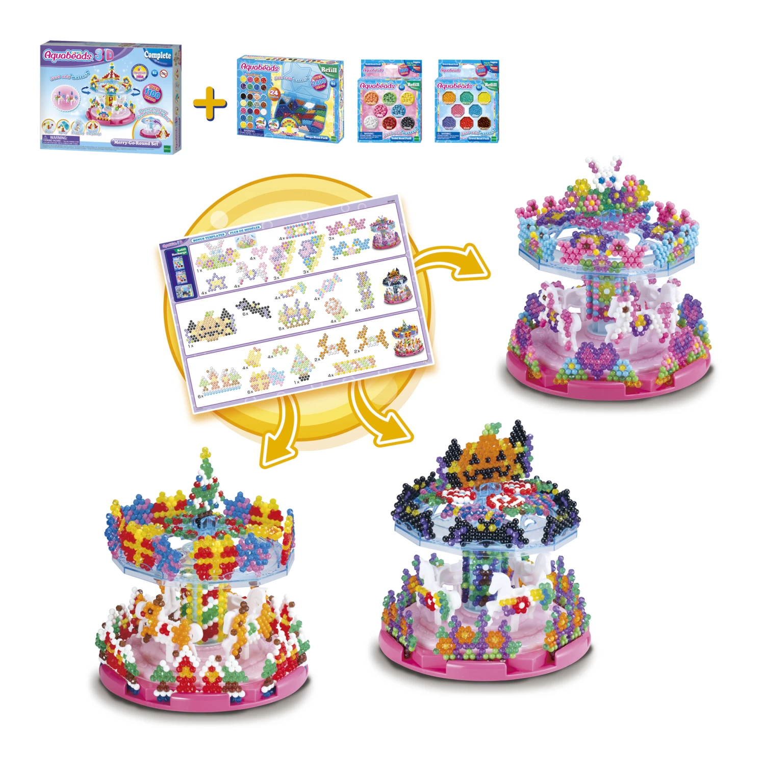 Aquabeads AB31392 3d Draaimolenset 9 Aquabeads AB31392 3d Draaimolenset - Afbeelding 9