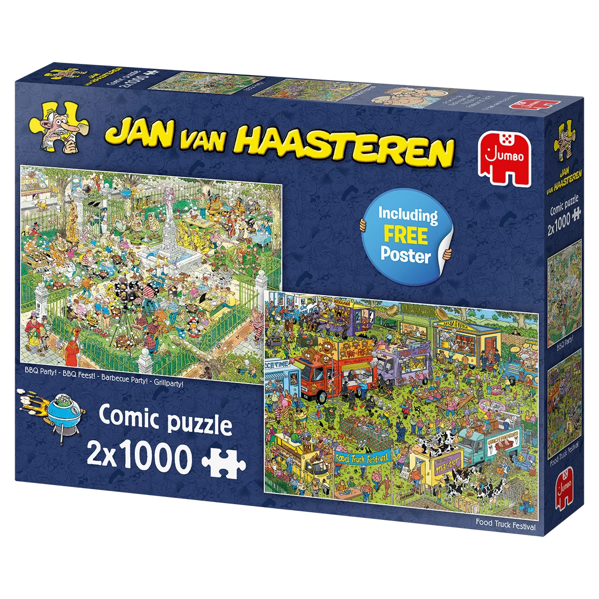 Jumbo 19099 Puzzel JanvanHaasteren FoodTruck Festival+BBQ Party 2×1000 6 Jumbo 19099 Puzzel JanvanHaasteren FoodTruck Festival+BBQ Party 2×1000 - Afbeelding 6