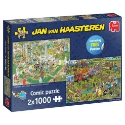 Jumbo 19099 Puzzel JanvanHaasteren FoodTruck Festival+BBQ Party 2×1000