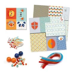 Djeco Rijgen Knutselset Mijn-Ridders -Speelgoed Verkoop Djeco Rijgen met chenille Ridders 2