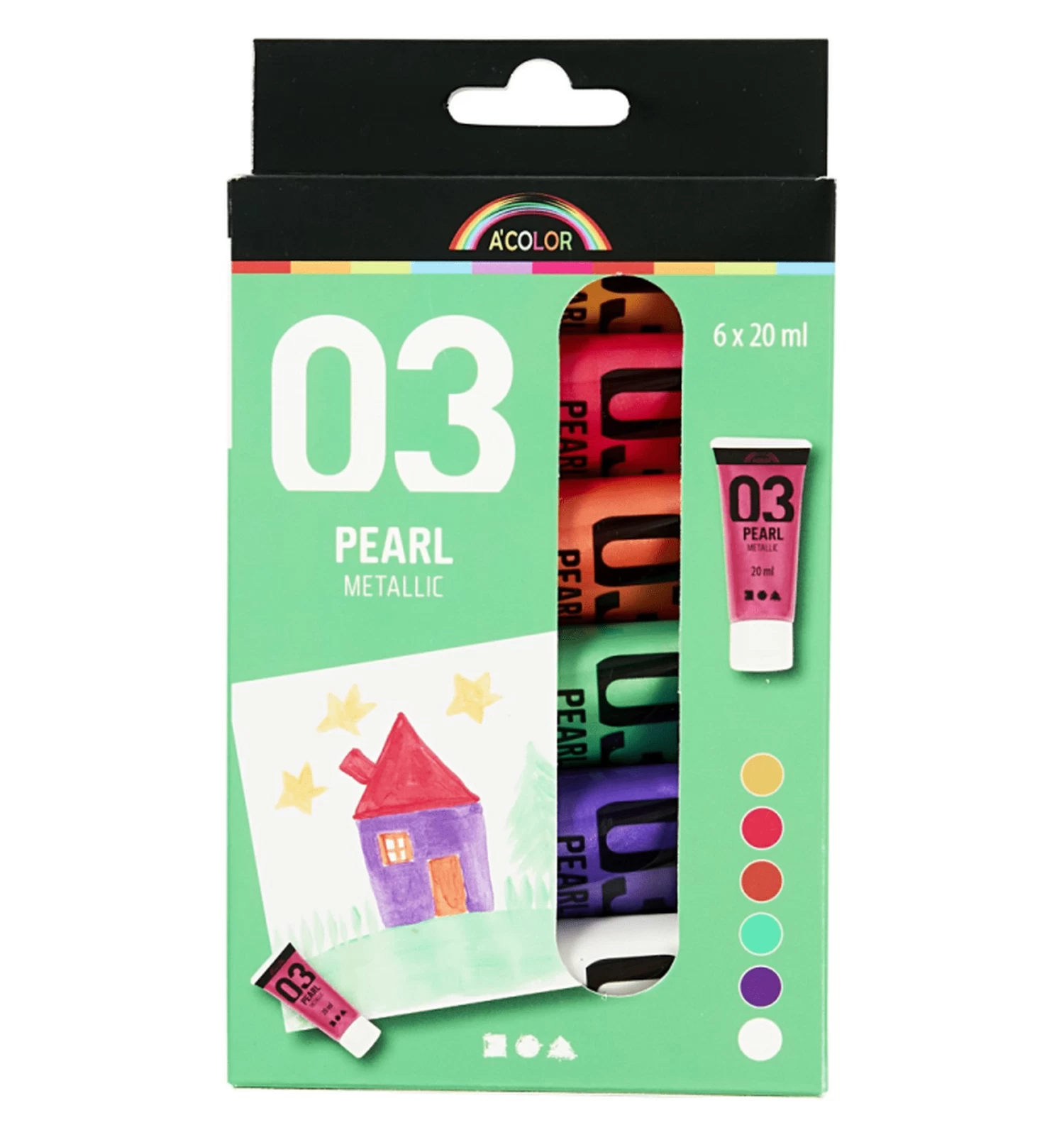 Plakkaatverf Set Metallic Secundaire Kleuren 2 Plakkaatverf Set Metallic Secundaire Kleuren - Afbeelding 2