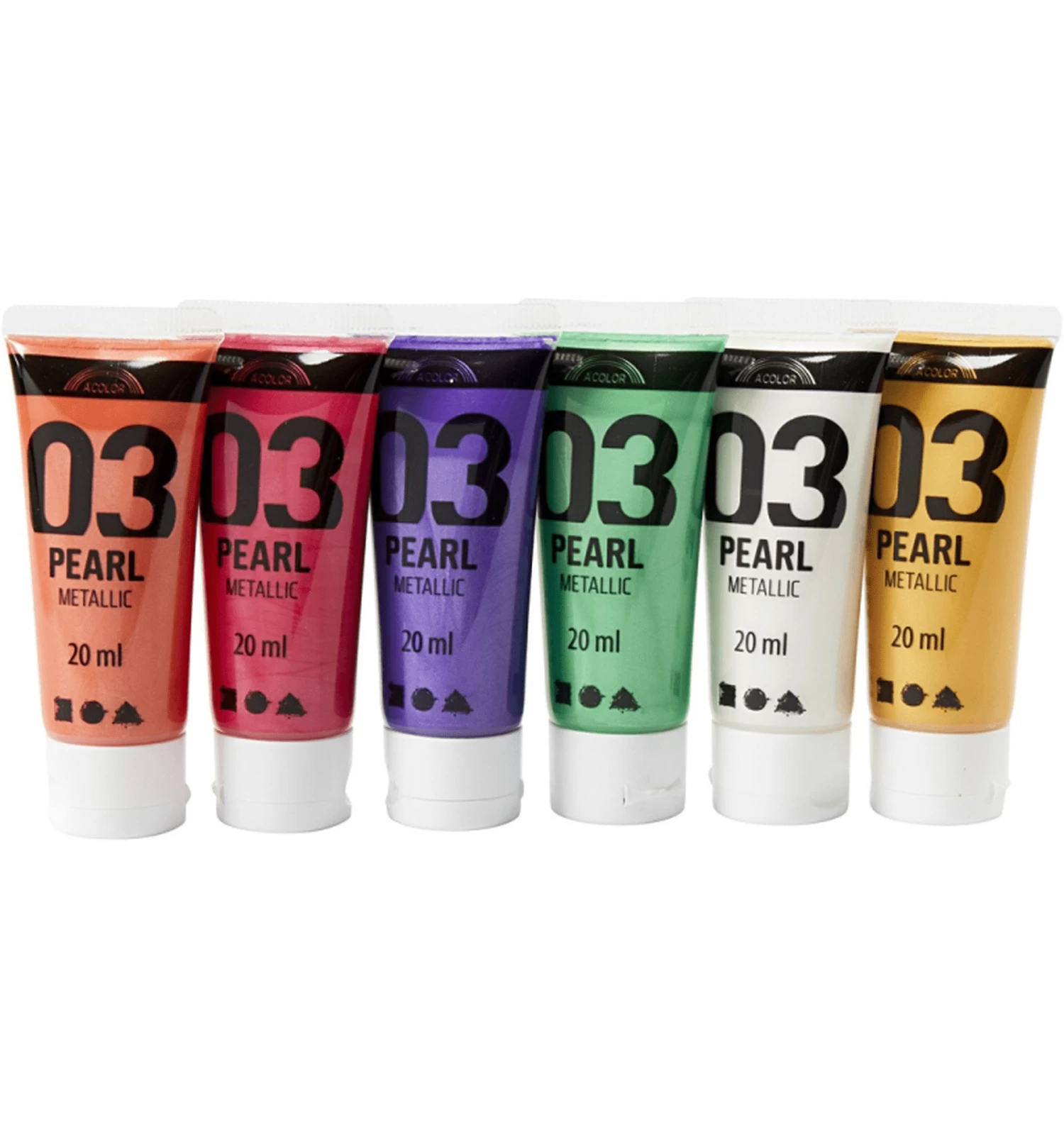 Plakkaatverf Set Metallic Secundaire Kleuren 1 Plakkaatverf Set Metallic Secundaire Kleuren