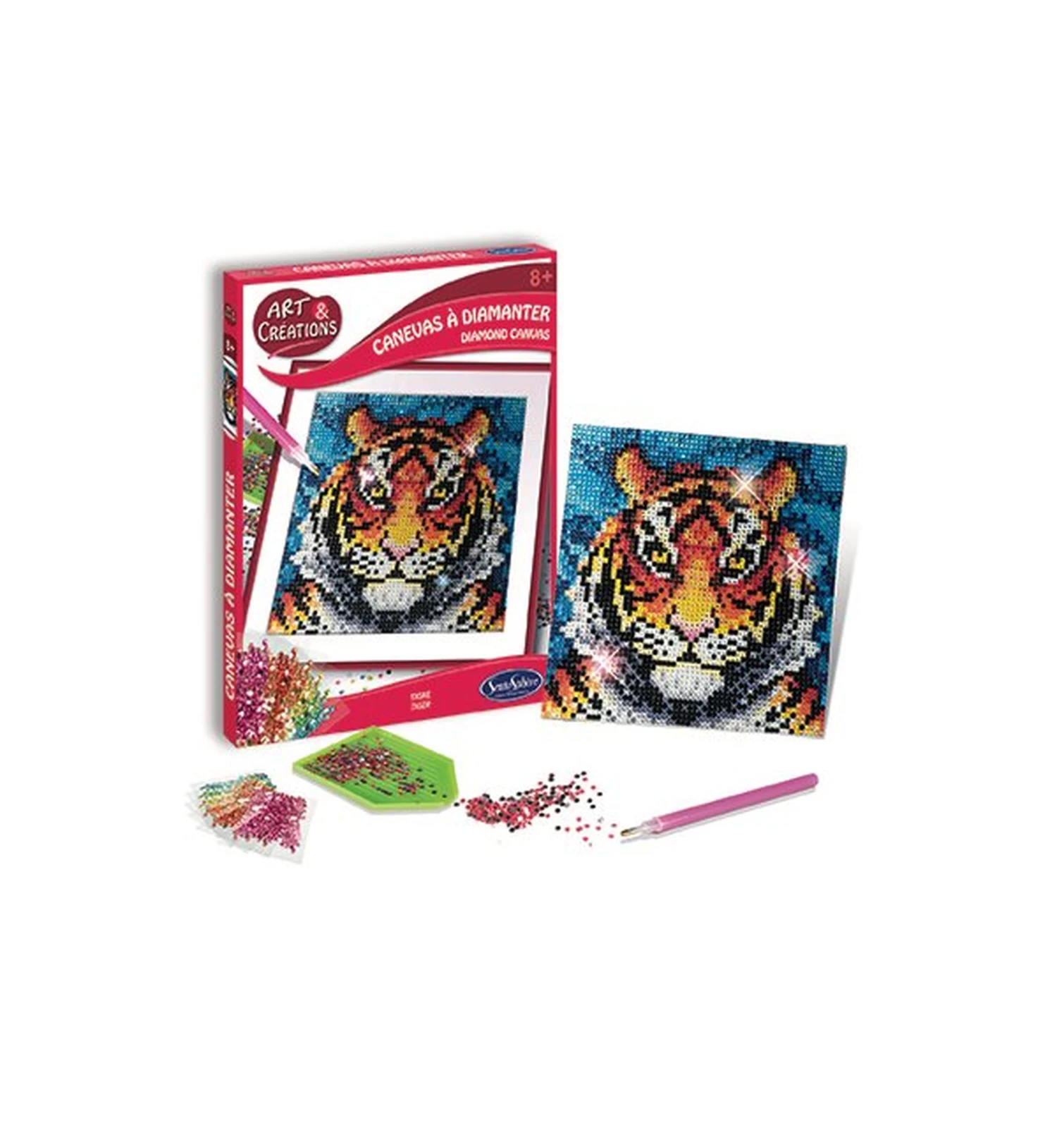 Diamond Painting Tijger – Sentosphere Knutselpakket 2 Diamond Painting Tijger – Sentosphere Knutselpakket - Afbeelding 2