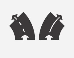 WaytToPlay Rubber Baandelen Bochten 45 Graden 2 Pc