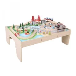 BigJigs BJT045 Treintafel City Spoortafel Houten Trein