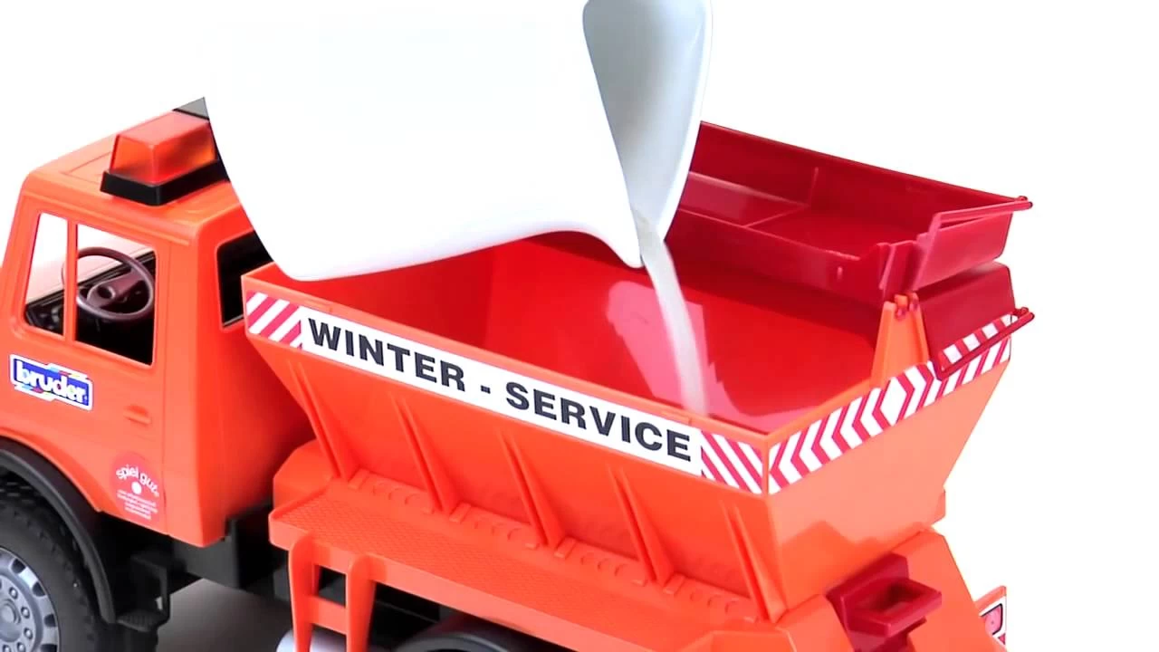 Bruder 2572 Strooiwagen MB Unimog Met Sneeuwploeg 3 Bruder 2572 Strooiwagen MB Unimog Met Sneeuwploeg - Afbeelding 3