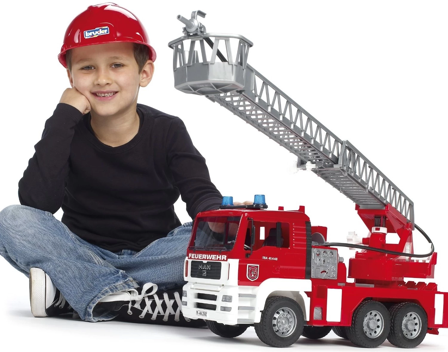 Bruder 2771 Brandweerwagen Ladderwagen MAN 5 Bruder 2771 Brandweerwagen Ladderwagen MAN - Afbeelding 5