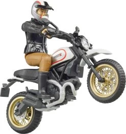 Bruder 63051 Ducati Scrambler Desert-Sled Motorfiets -Speelgoed Verkoop bruder 63051 ducati scrambler sled en berijder 1 1