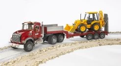 Bruder 2813 Mack-Granite Dieplader En JCB 8 Bruder 2813 Mack-Granite Dieplader En JCB -Speelgoed Verkoop bruder dieplader mack granite en jcb shovel 1 1