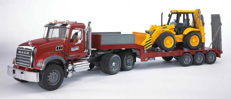 Bruder 2813 Mack-Granite Dieplader En JCB 2 Bruder 2813 Mack-Granite Dieplader En JCB - Afbeelding 2