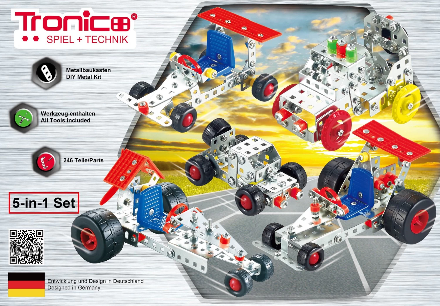 Tronico Silver Line 5 In 1 Set Consructieset – 2 Assorti 1 Tronico Silver Line 5 In 1 Set Consructieset – 2 Assorti
