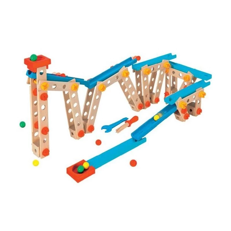 Eichhorn/Heros Constructor 140-dlg Kogelbaan Houten Constructieset 2 Eichhorn/Heros Constructor 140-dlg Kogelbaan Houten Constructieset - Afbeelding 2