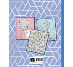 Zilver Kleurplatenboek Kleurboek Coral Reef -Speelgoed Verkoop coral reef zilver kleurboek backcover speelactief