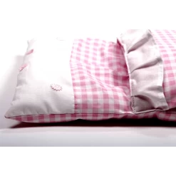Dekbedje / Poppendekentje Rose Geruit -Speelgoed Verkoop dekje roze geruit