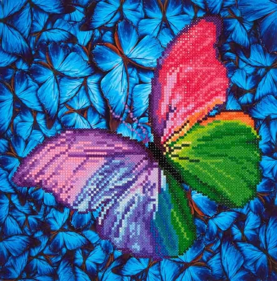 Diamond Dotz Flutter By Pink 31x31cm. DiamondPainting 1 Diamond Dotz Flutter By Pink 31x31cm. DiamondPainting