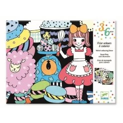 Djeco Fluwelen Kleurplaat Sweet-Parade Knutselset