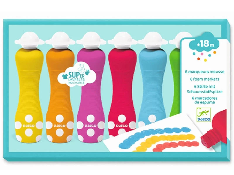 Djeco Foam Markers 1 Djeco Foam Markers
