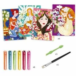 Djeco Knutselset Glitterschilderijtjes Bloemengeuren 3d -Speelgoed Verkoop djeco glitterschilderijtjes bloemengeuren 2