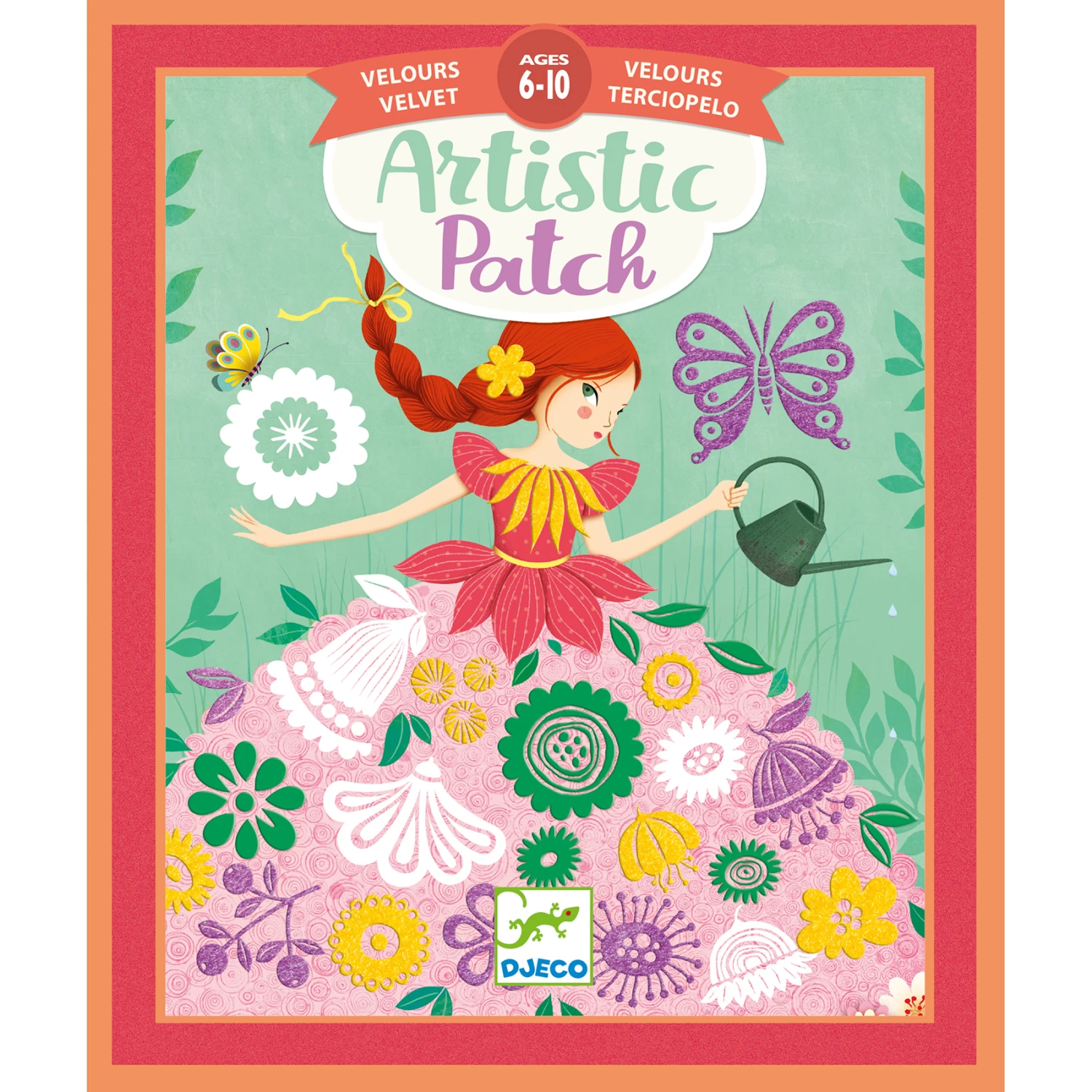 Djeco Knutselset Artistieke-veloursplaatjes Jonge-dames 2 Djeco Knutselset Artistieke-veloursplaatjes Jonge-dames - Afbeelding 2