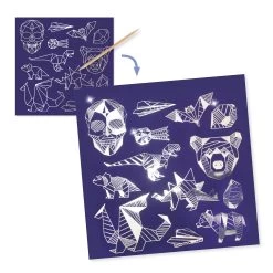 Djeco Krasstickers Metal Glow-in-the-Dark 5 Djeco Krasstickers Metal Glow-in-the-Dark -Speelgoed Verkoop djeco krasstickers glow in the dark jongen 2