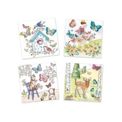 Djeco Kleurplaten-met-verrassing Vlindermeisje Knutselset -Speelgoed Verkoop djeco verrassingskleurplaten vlindermeisje 2