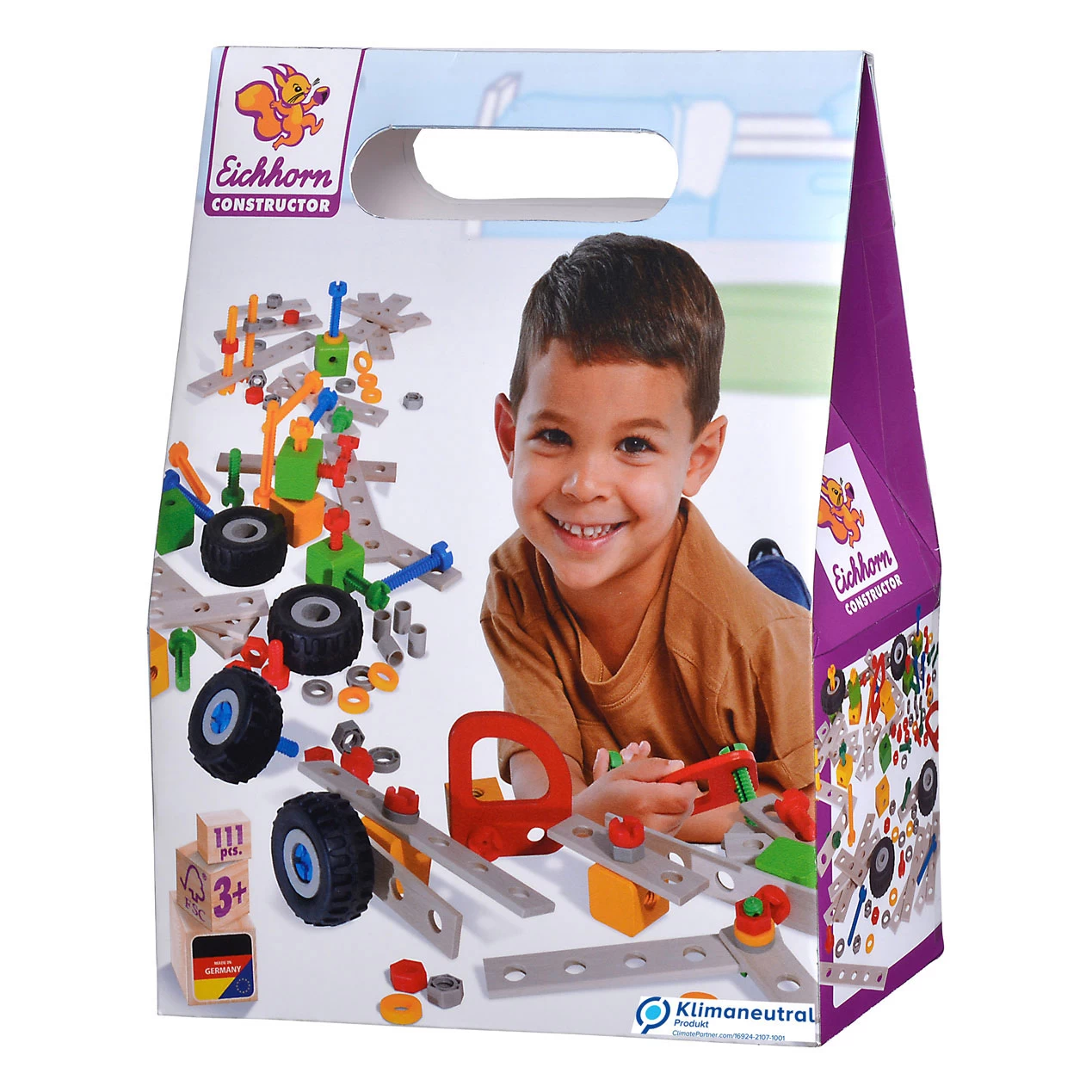 Eichhorn Constructor 111-dlg Houten Constructie Speelgoed 1 Eichhorn Constructor 111-dlg Houten Constructie Speelgoed