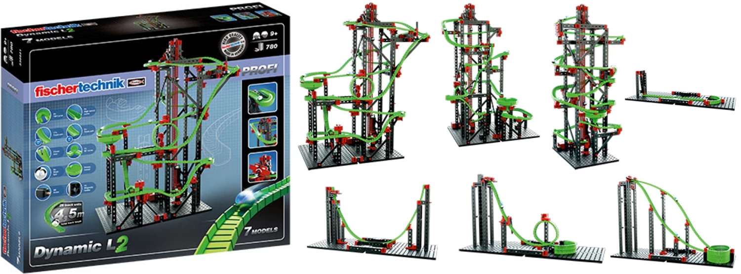 Fischertechnik Dynamic L2 Knikkerbaan 4 Fischertechnik Dynamic L2 Knikkerbaan - Afbeelding 4