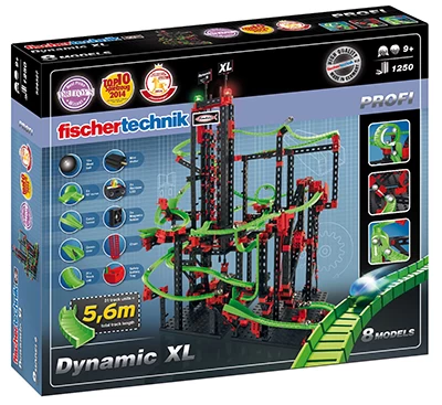 Fischertechnik Dynamic XL Knikkerbaan 1 Fischertechnik Dynamic XL Knikkerbaan