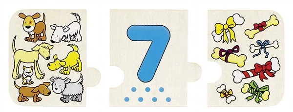 Houten Cijferpuzzel Goki 2 Houten Cijferpuzzel Goki - Afbeelding 2
