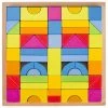 Goki 58624 Houten Blokken Regenboog In Kist