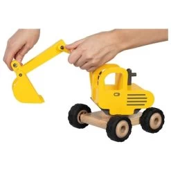 Goki 55898 Houten Graafmachine Bouwvoertuig Excavator -Speelgoed Verkoop goki 55898 graafmachine excavator houten speelgoed 1