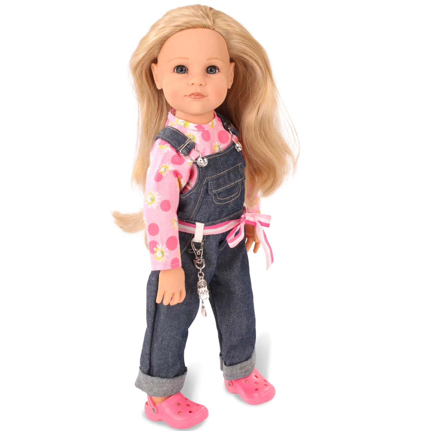 Gotz Poppen Kledingset Denim Tuinbroek 2 Gotz Poppen Kledingset Denim Tuinbroek - Afbeelding 2