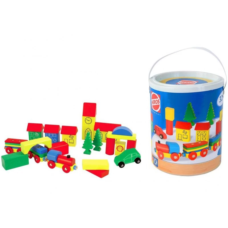 Blokkenset HEROS Combi-speelbox 32-delig 4 Blokkenset HEROS Combi-speelbox 32-delig - Afbeelding 4