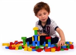 100 Houten Blokken In Kleur Ton -Speelgoed Verkoop houten blokken heros 10151 3