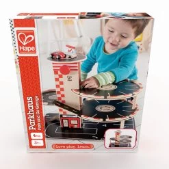 Houten Garage Park & Go -Speelgoed Verkoop houten garage hape e3002 park go garage 6