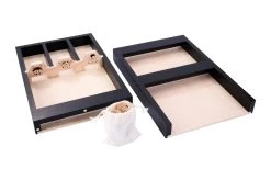 Houten Sjoelbak Junior Mini Sjoelbak 2dlg Black -Speelgoed Verkoop houten sjoelbak mini thema dieren 2 delige sjoelbak black 3