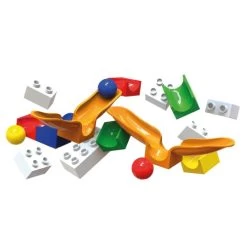 Hubelino Knikkerbaan Uitbreidingsset-Swing 46-delig -Speelgoed Verkoop hubelino 881 knikkerbaan uitbreiding swing 2