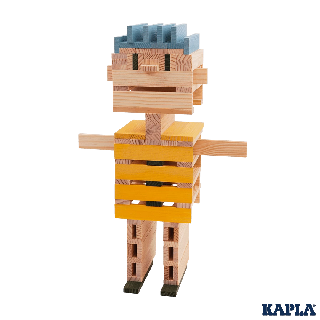 Kapla BA120BJV 120 Ton Licht En Donkerblauw Geel En Groen 2 Kapla BA120BJV 120 Ton Licht En Donkerblauw Geel En Groen - Afbeelding 2