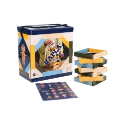 Kapla BA120BJV 120 Ton Licht En Donkerblauw Geel En Groen