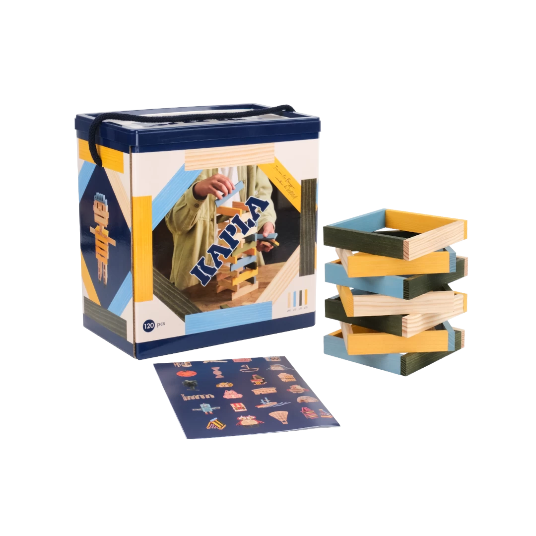 Kapla BA120BJV 120 Ton Licht En Donkerblauw Geel En Groen 1 Kapla BA120BJV 120 Ton Licht En Donkerblauw Geel En Groen