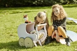 Poppenwagen – Duwkar Kinderfeets Pram -Speelgoed Verkoop kinderfeets poppenwagen wit 4