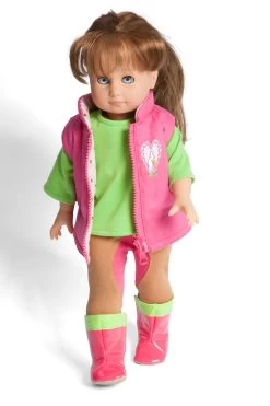 Paardrijd Outfit 3-delig Mt. 28 – 35 Cm. -Speelgoed Verkoop kledingset pop pardrijden heless 1500 2500 2