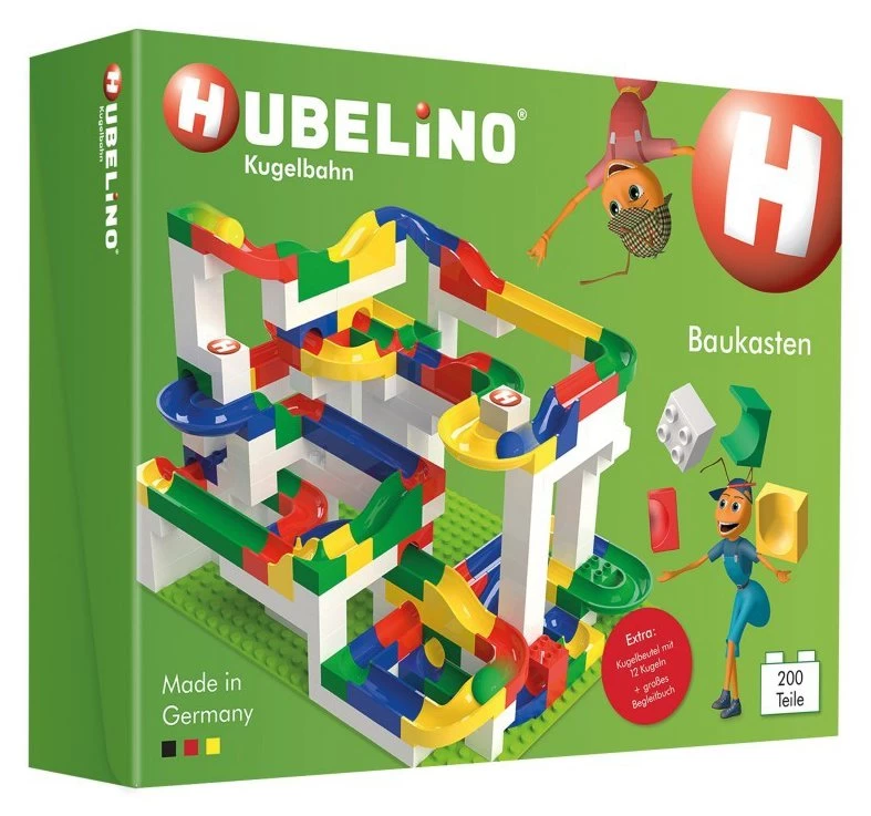 Hubelino Knikkerbaan Bouwdoos 200-delig 2 Hubelino Knikkerbaan Bouwdoos 200-delig - Afbeelding 2