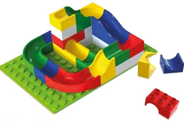 Hubelino Knikkerbaan Bouwdoos Mini-set 45-delig 4 Hubelino Knikkerbaan Bouwdoos Mini-set 45-delig - Afbeelding 4