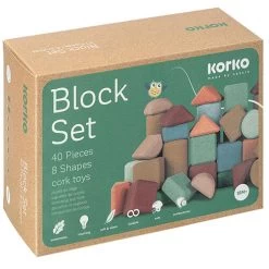 Korko Tall Architects Kurken Bouwblokken 40 Stuks Constructie Speelgoed