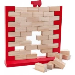 LongField Games Houten Spel De Vallende Muur -Speelgoed Verkoop longfield Gameshouten speel vallende stenen houten muur 1