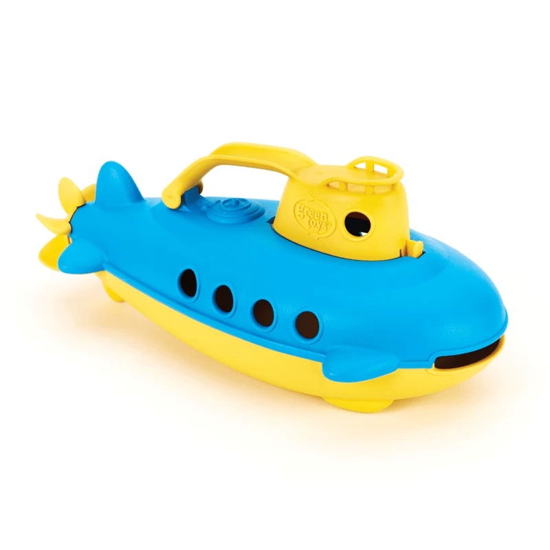Green Toys Green-Toys Onderzeeer Blauw Met Geel Handvat 1 Green Toys Green-Toys Onderzeeer Blauw Met Geel Handvat