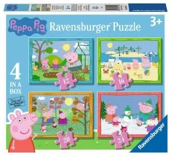 Peppa Pig Seizoenen – Puzzelbox Ravensburger Box 12-16-20-24 Stukjes